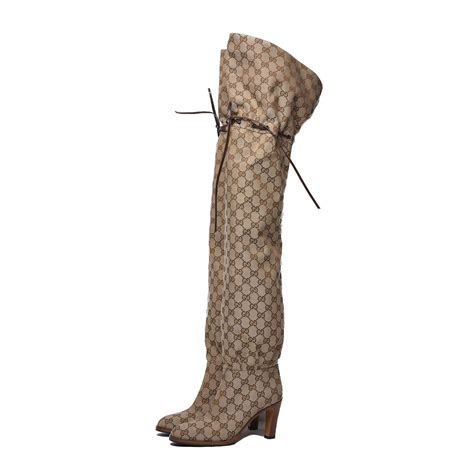 used gucci boots|gucci monogram thigh high boots.